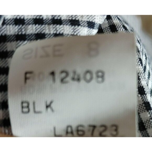 Vintage Jack Winter Womens White Gingham 3 Piece Blazer Top Skirt Suit Size 8 - Picture 12 of 12